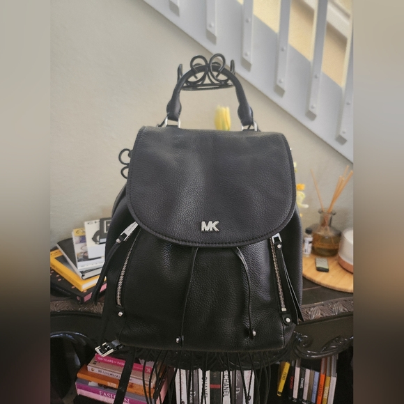 Michael Kors Evie Pebbled Leather Backpack - Picture 1 of 5